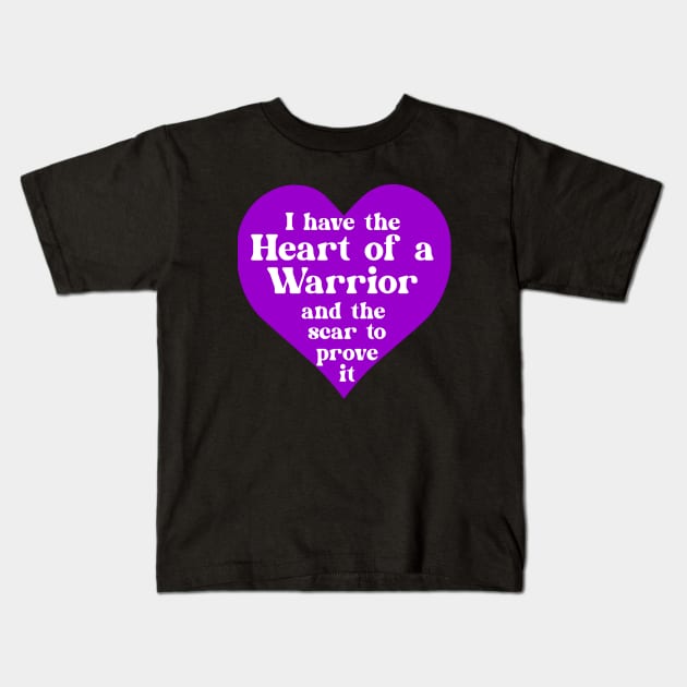 Heart of a Warrior Kids T-Shirt by KayBee Gift Shop